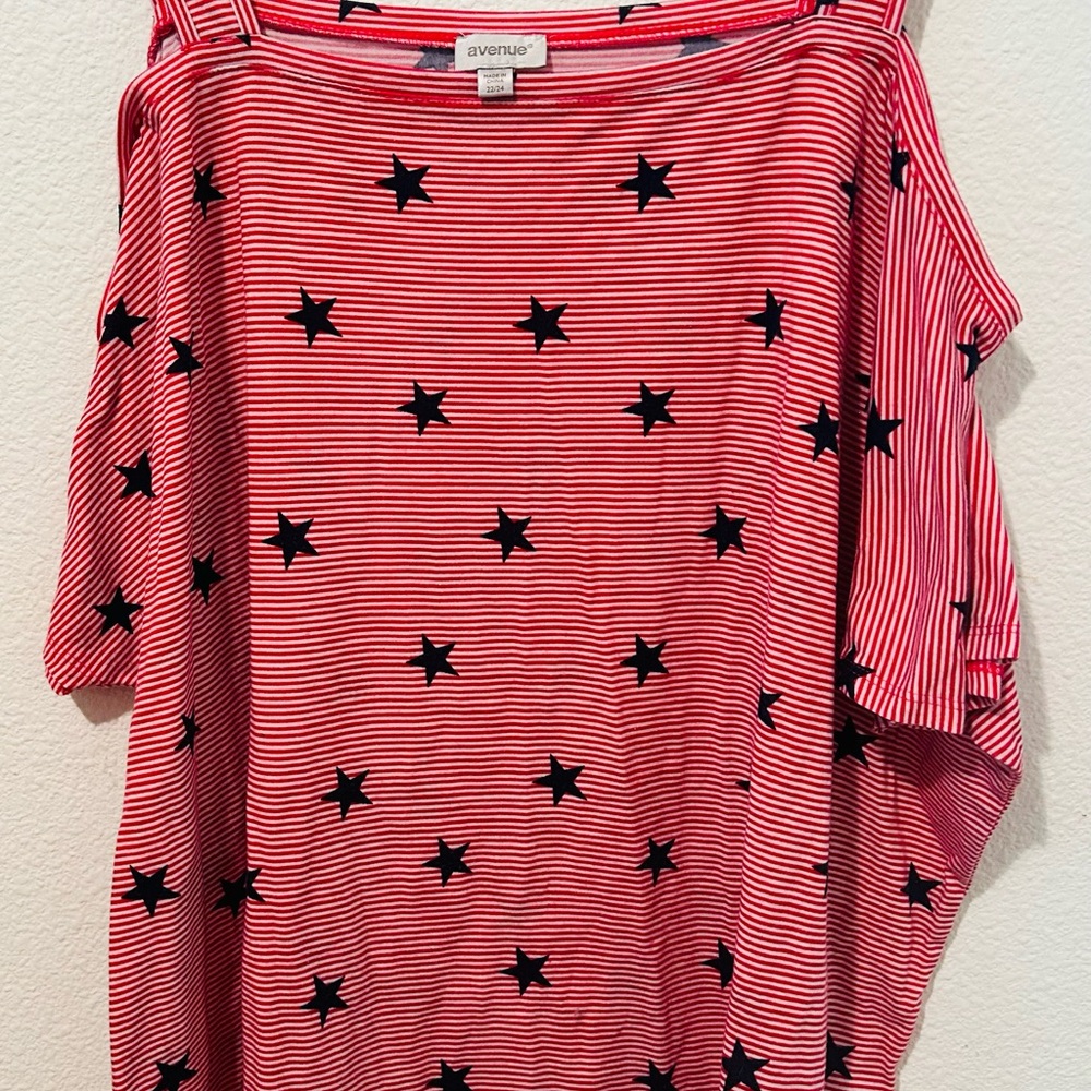 Avenue Pink Flutter Sleeve Oversized Tee